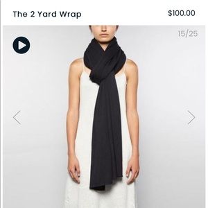 Bleusalt “The 2 Yard Wrap” in Black new condition